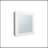Medicine Cabinet 20.5" H, With 2 Shelves, 1 Door, And 1 Mirror, White-1517484528