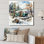 «Camping Van Charm In Winter I», reproduction sur toile