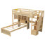 Lit mezzanine avec bureau intégré et escalier-791880855