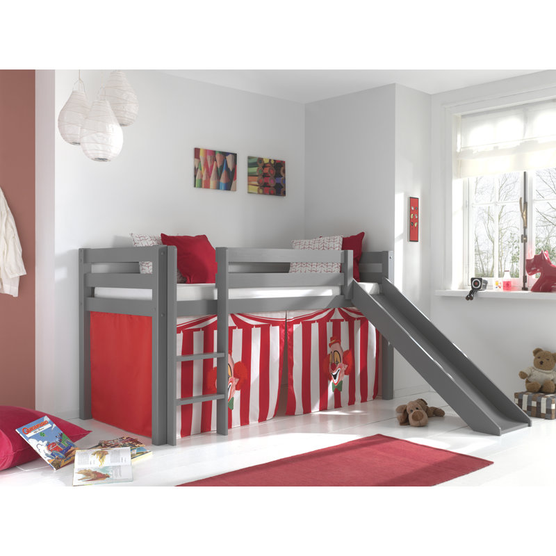 Pino European Single (90 x 200cm) Mid Sleeper Loft Bed Bed by Vipack
