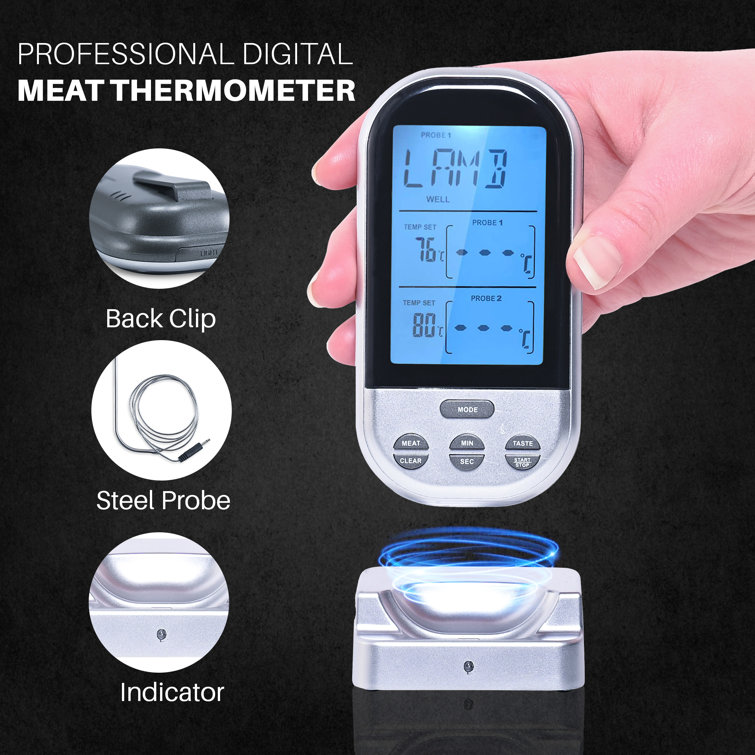 Cheer Collection Foldable Instant Read Digital Food Thermometer