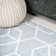 Mashawna Blocks Modern Geometric Light Blue/White Rug