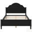 Lit plateforme en bois avec tête de lit, pied de lit et plateau arqué élégant pour une esthétique de chambre à coucher améliorée-1686130260-1686130263