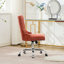 Chaise de bureau moderne rembourrée capitonnée avec base en métal et chaise de bureau réglable-258777110-258777097