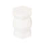 Tabouret de table d'appoint tambour blanc en céramique - 13 po x 17,1 po pour l'intérieur et l'extérieur