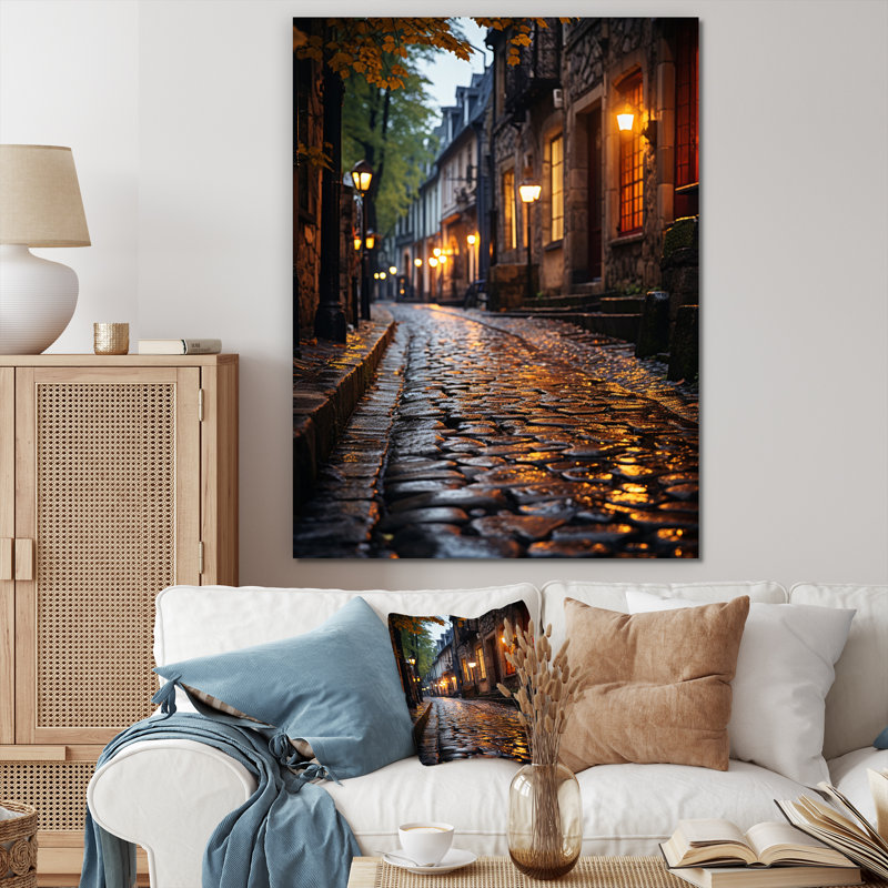 Krishil France, charmants pavés, impression sur toile, H 32 po x l 16 po x P 1 po, Toile tendue