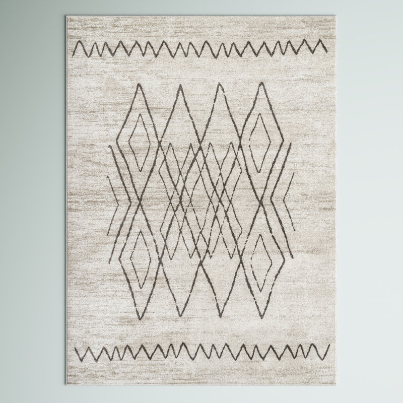 Tapis lavable à la machine Copenhagan Trellis, Rectangulaire 8 pi x 10 pi