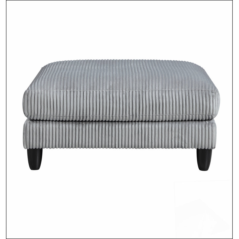Repose-pieds en velours côtelé Living Living Furniture