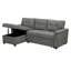 Naara Modular Sofa Bed with Storage and White Sofa Bed, Reversible Sofa Bed-78546629