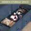 43.5" Entryway Bench with Hidden Shoe Storage and Cushion-963611086