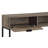 Rustic Oak And Black Writing Desk With Drawer And Shelf