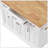 Large Kitchen Island With Drop Leaf, Rolling Cart On Wheels, 4 Doors, 3 Drawers, And Ample Storage For Modern Kitchens-1981331222