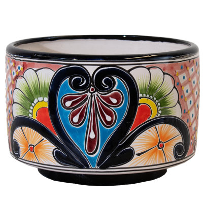 "wheel Cheese" Planter- Orange 
