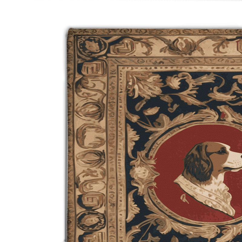 Tapis d'intérieur et d'extérieur brun français, Rectangulaire 2 pi x 3 pi
