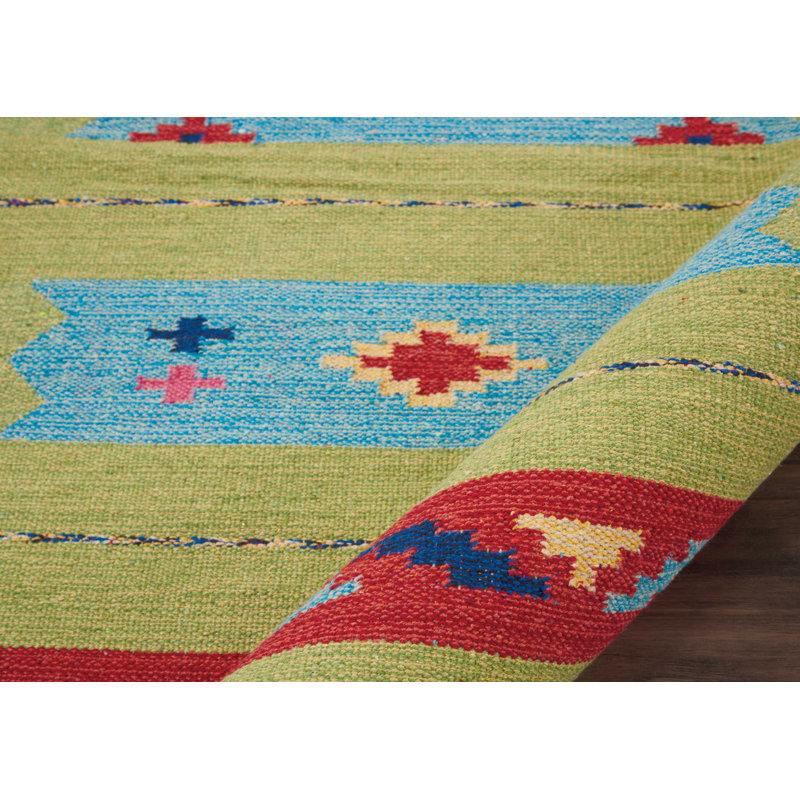 Tapis bleu bohémien Farrah, Tapis de couloir 2 pi 3 po x 7 pi 6 po