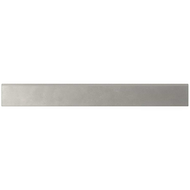 Clay 3X32 Matte Porcelain Bullnose, Fancy Gray