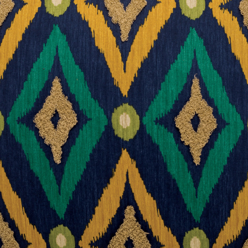 Modern Ikat 100% Cotton Fabric, Navy