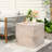 Outdoor/Indoor Square Travertine Lightweight Concrete Side Table