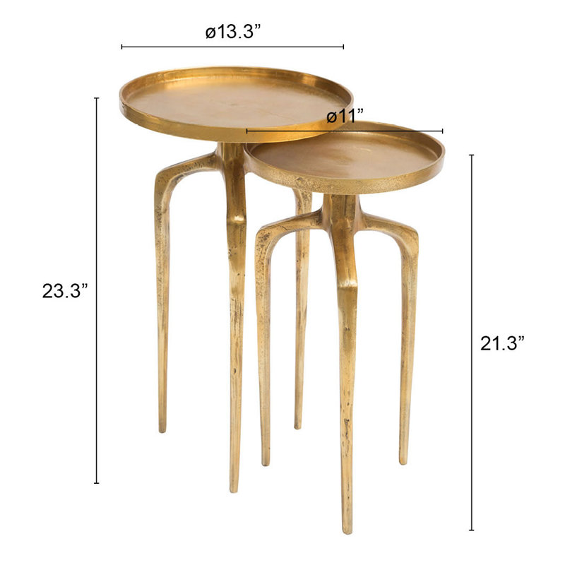Hickory Tray Top Nesting Tables