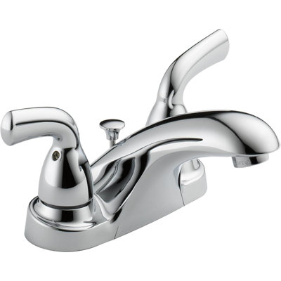 2 Handle Centerset Bathroom Faucet, Chrome