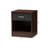 Caden Elison 1-Drawer Dark Brown And Dark Grey Finished Nightstand