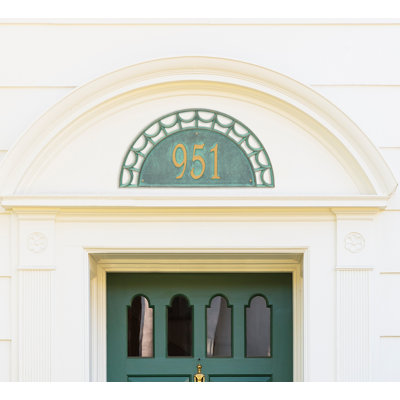 Plaque d'adresse murale 1 ligne Signature Series