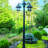 Easy Install Polaris Double Headed Solar Lamp Post Full 
