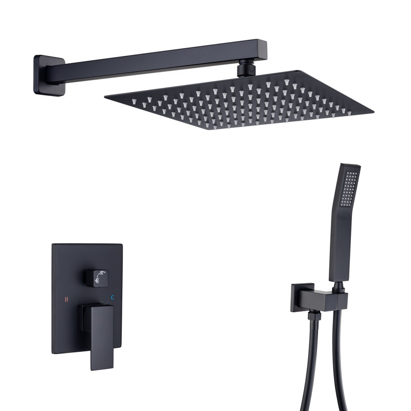 All-In-One Kit with Rough in-Valve, Matte Black