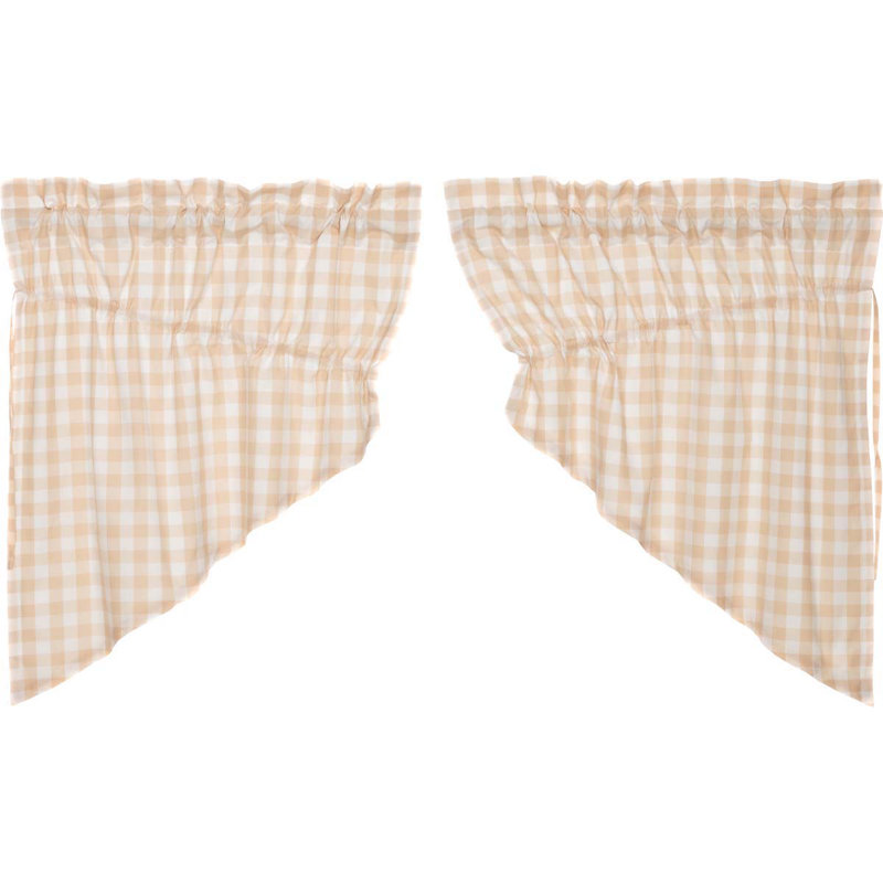 Cantonnière 36 po Annie, Semoule / blanc antique