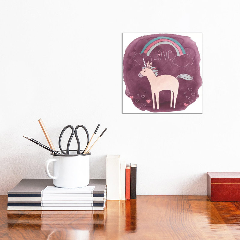 Magic Unicorn Squad IV by June Erica Vess - Wrapped Canvas Print, 30.48 cm H x 30.48 cm W