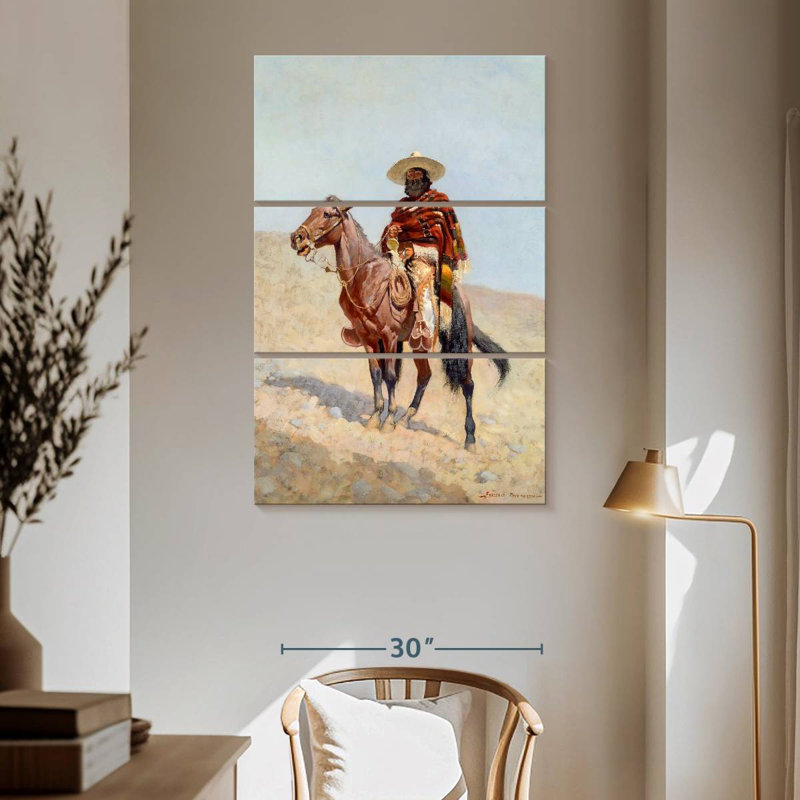 Lelar, Vaquero mexicain, 1890, H 65 po x l 42 po