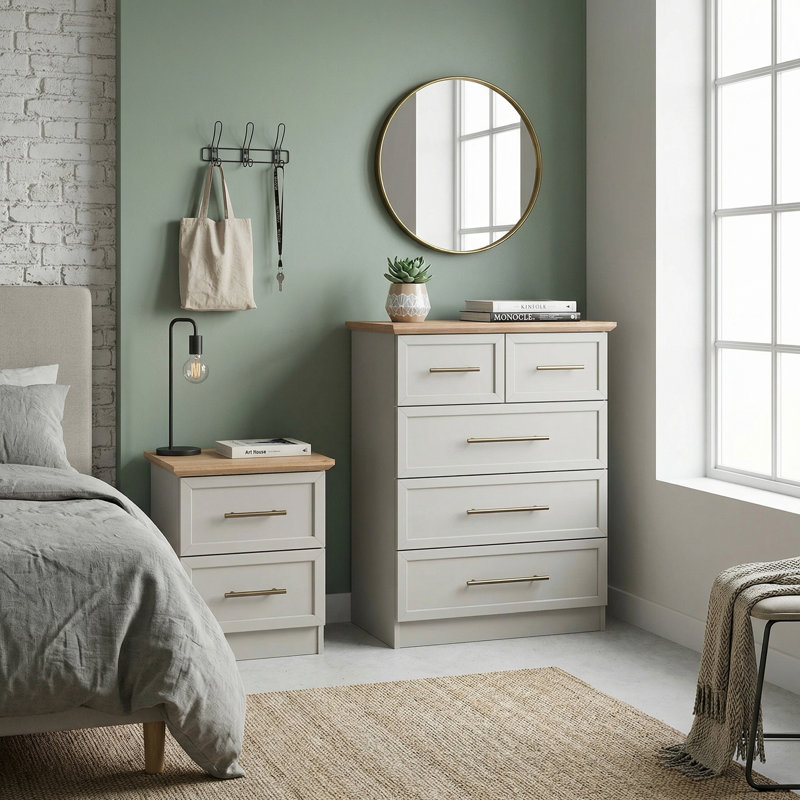 Shine Bedroom Pair Set, Light Grey