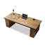 Bureau double caisson rectangulaire en bois massif avec 3 tiroirs-62282736