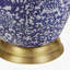 Lampe de table bleue en céramique