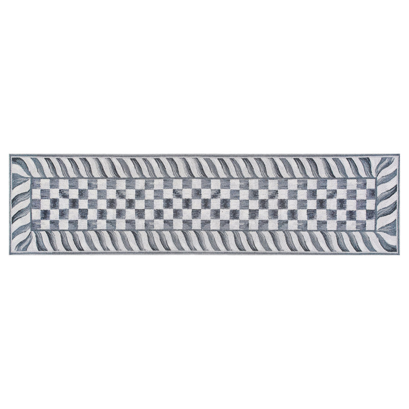 Sterling Check 2'6" X 10' Washable Runner