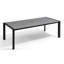 Table de salle à manger rectangulaire pour l'extérieur avec trou pour parasol et structure en aluminium-1990094709-2003037929