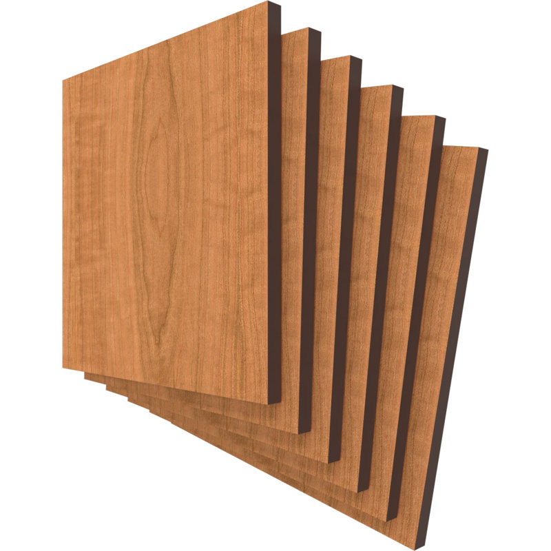 Planches en bois, Cerisier, H 7,75 po x l 7,75 po x P 0,38 po