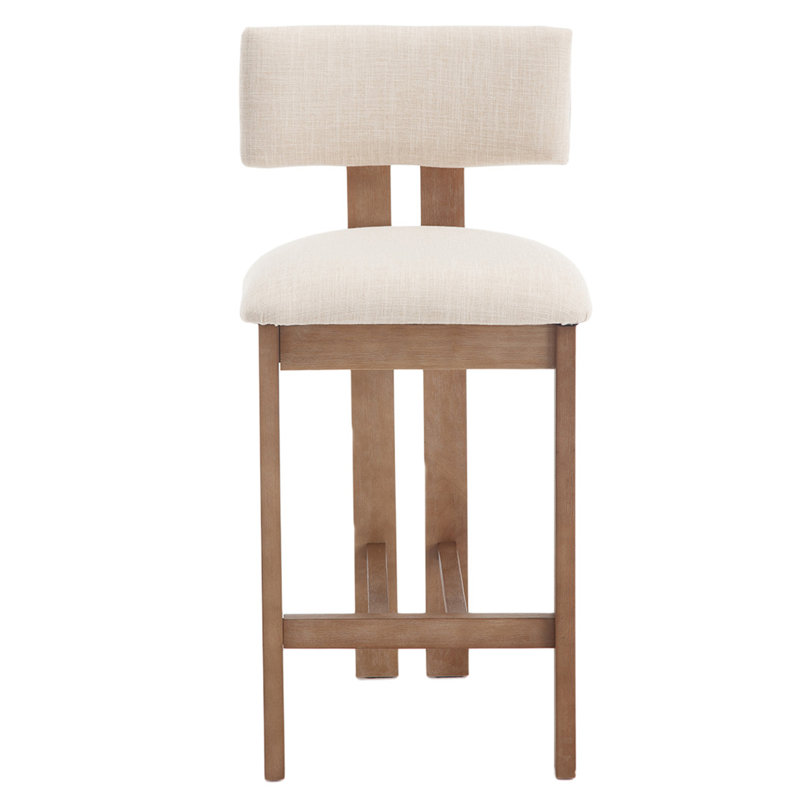 Tabouret Francile, Beige, Tabouret de comptoir (siège d'une hauteur de 26 p