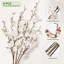 Paquet de 6 branches de fleurs de cerisier artificielles avec fleurs en soie