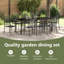 8 - Person Patio Dining Set with Rectangular Table