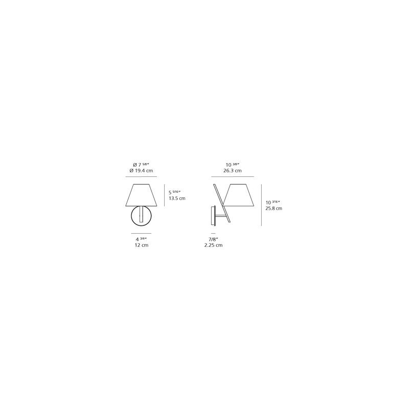 La Petite Dimmable LED Wall Sconce in Sleek White