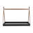 Tent Floor Bed With Triangle Structure, Black+Brown-1196310623