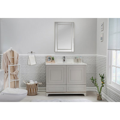 Ensemble de meuble-lavabo avec miroir 41,3 "Chanty