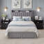 Ensemble de chambre à coucher 3 pièces avec rangement à 2 tiroirs avec charge Avelyn-387237831-387237883