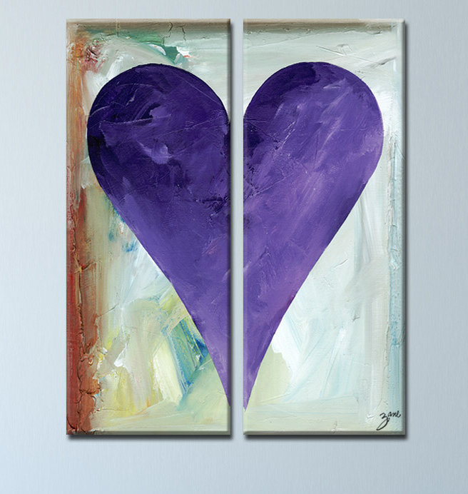 Evan par Salvatore Prinquente - ensemble de 2 reproductions sur toiles tendues, H 30 po x l 24 po x P 1,5 po