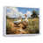 White Floater Framed