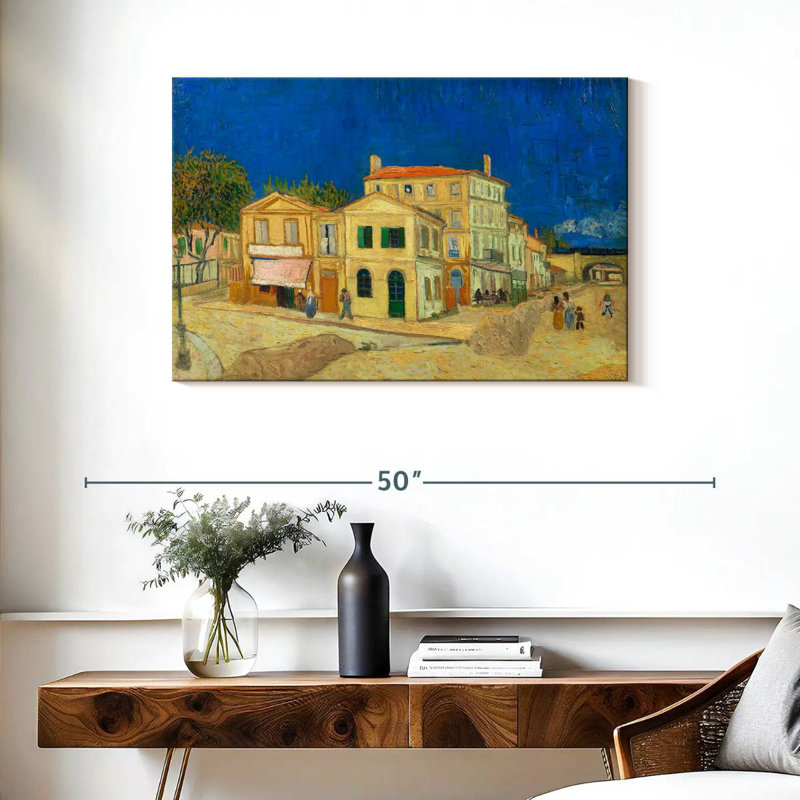 Sirci, la maison jaune, H 24 po x l 36 po
