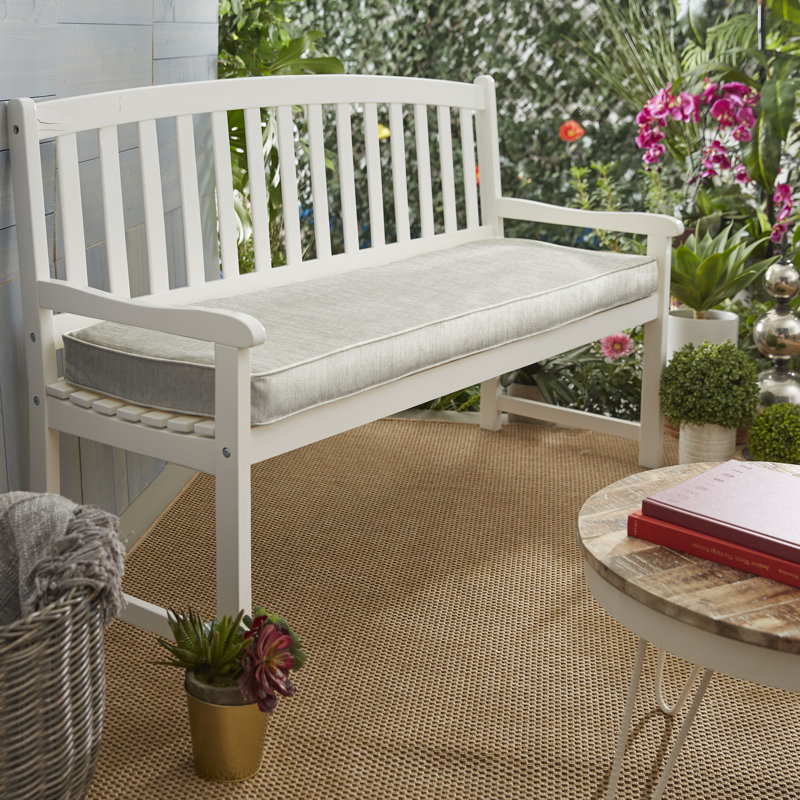 Coussin de siège d'extérieur Sunbrella, Toile Granite Sunbrella®, H 3 po x l 60 po x P 19 po