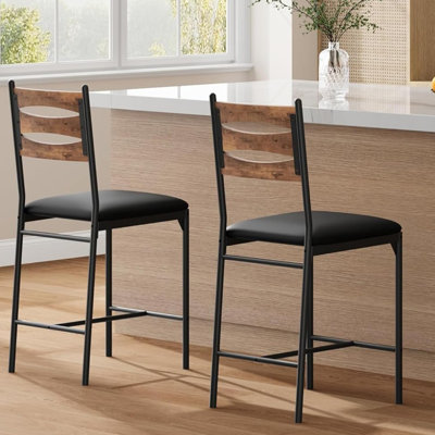 Counter Stool with Metal Frame