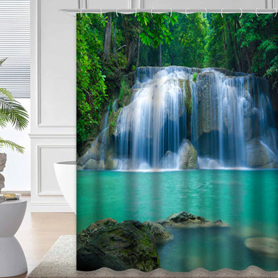 Rideau de douche avec 12 crochets Thailande